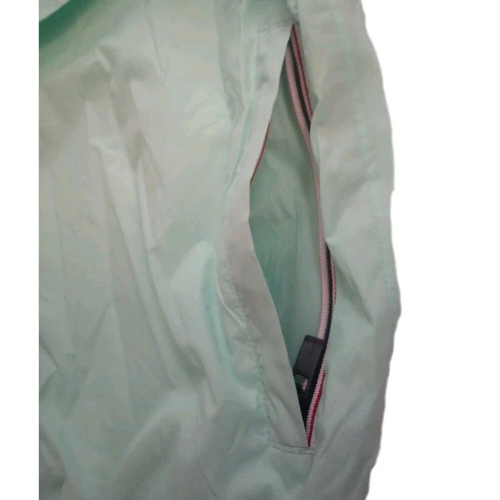 NWOT Peekaboo Beans Rain Coat Jacket Teal Green sz XS Youth (7/8) Zipper Pockets